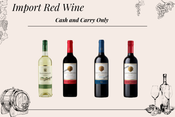 F - Import Red Wine - Cash & Carry