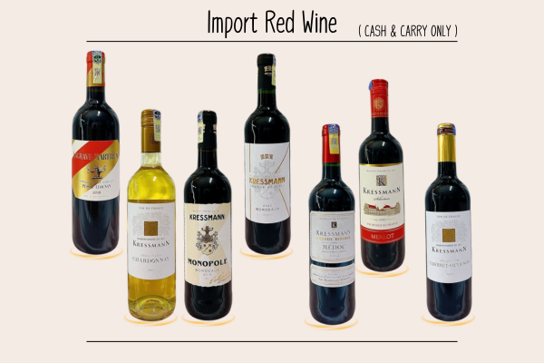 F - Import Red Wine - Cash & Carry