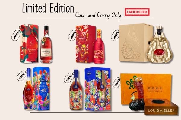 E - Limited Edition & Hard Liqour Product - Cash & Carry
